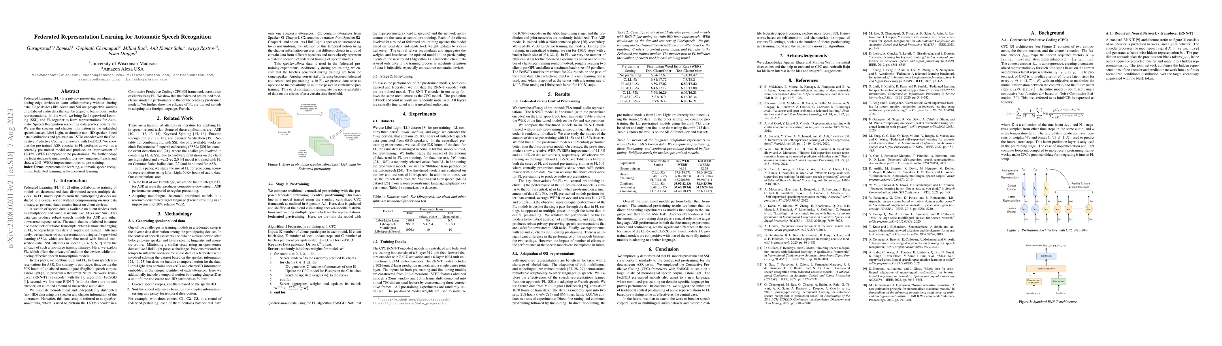 Thumbnail for Federated Representation Learning for Automatic Speech Recognition