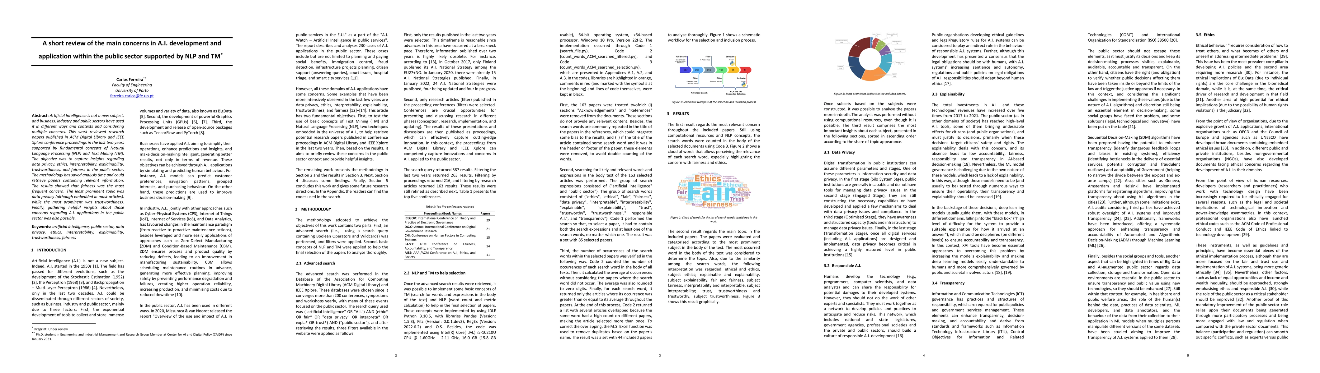 Thumbnail for A short review of the main concerns in A.I. development and application
  within the public sector supported by NLP and TM