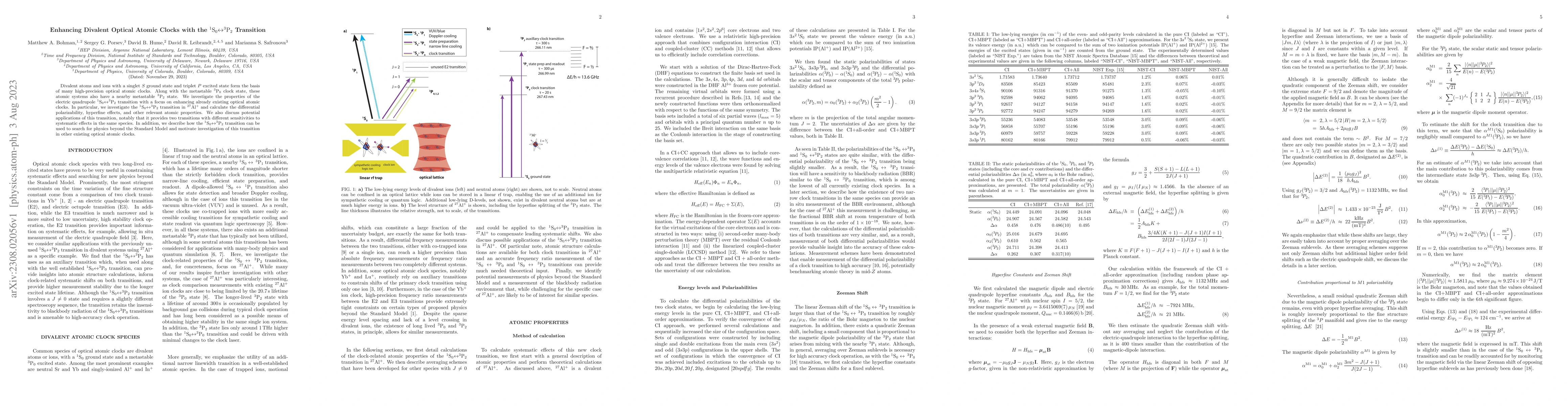 Thumbnail for Enhancing Divalent Optical Atomic Clocks with the
  $^{1}\mathrm{S}_0$$\leftrightarrow$$^{3}\mathrm{P}_{2}$ Transition
