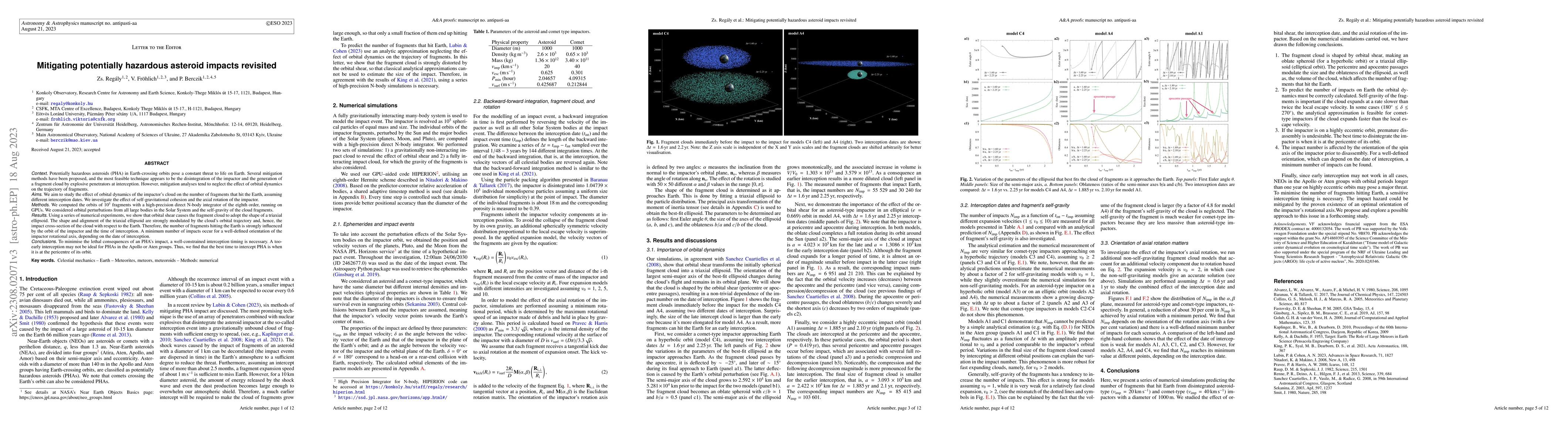 Thumbnail for Mitigating potentially hazardous asteroid impacts revisited