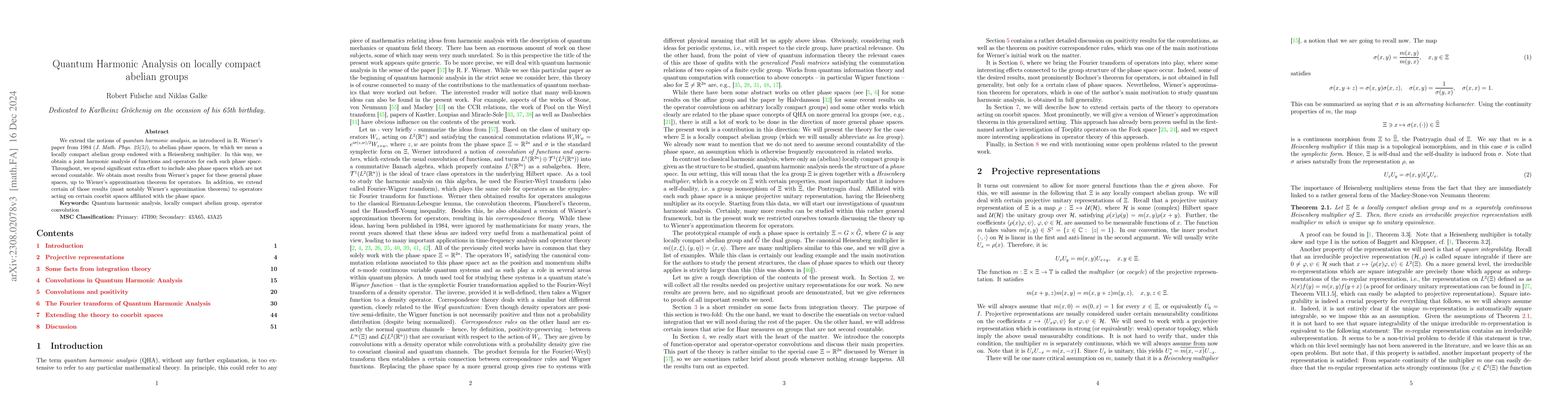 Thumbnail for Quantum Harmonic Analysis on locally compact abelian groups