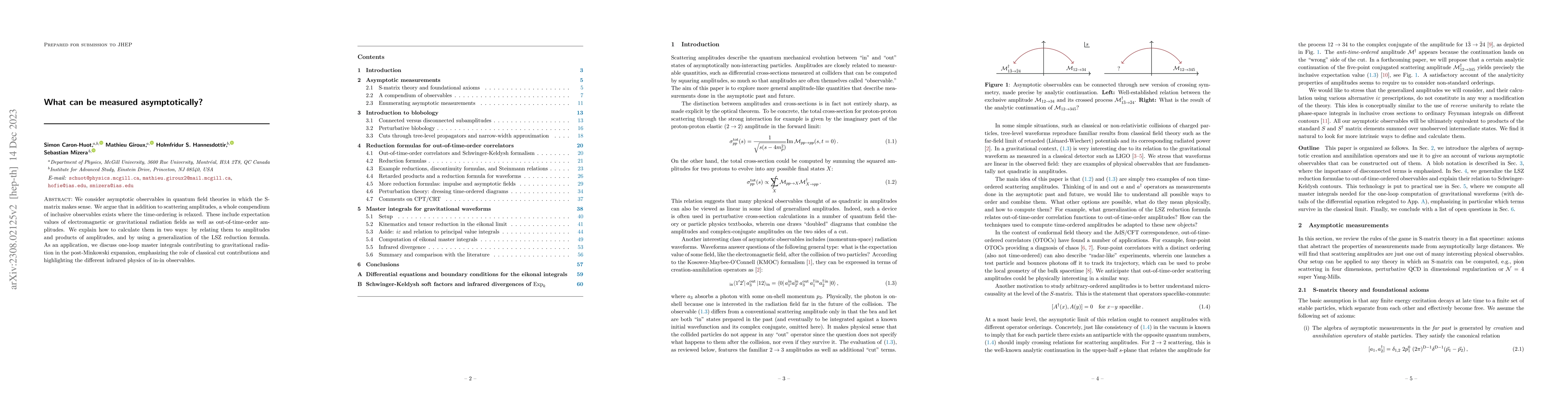 Thumbnail for What can be measured asymptotically?