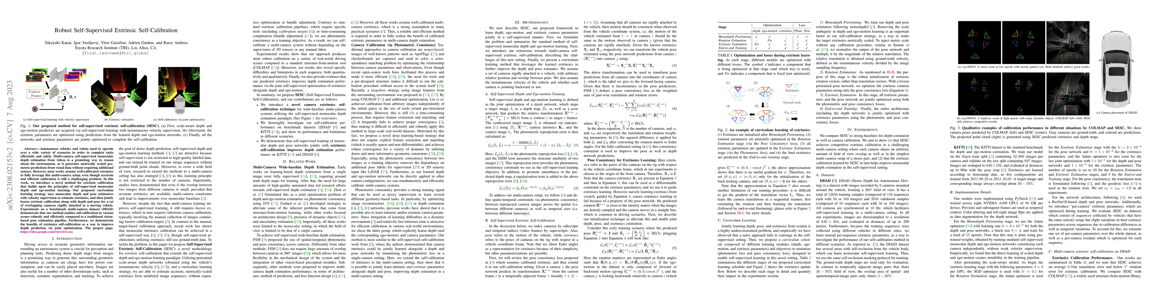 Thumbnail for Robust Self-Supervised Extrinsic Self-Calibration