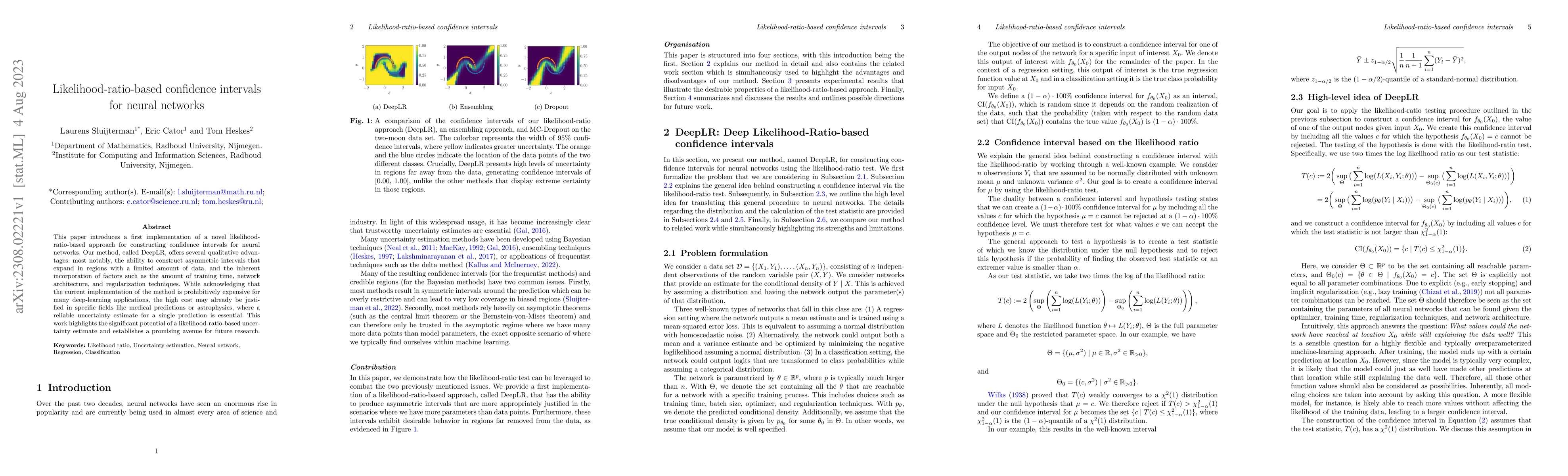 Thumbnail for Likelihood-ratio-based confidence intervals for neural networks