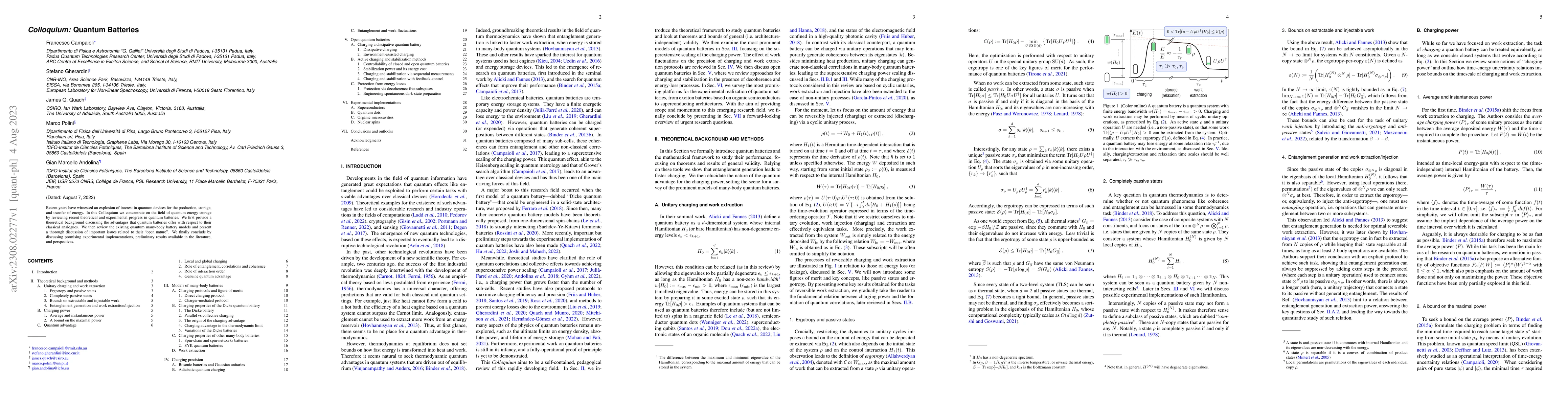 Thumbnail for Colloquium: Quantum Batteries