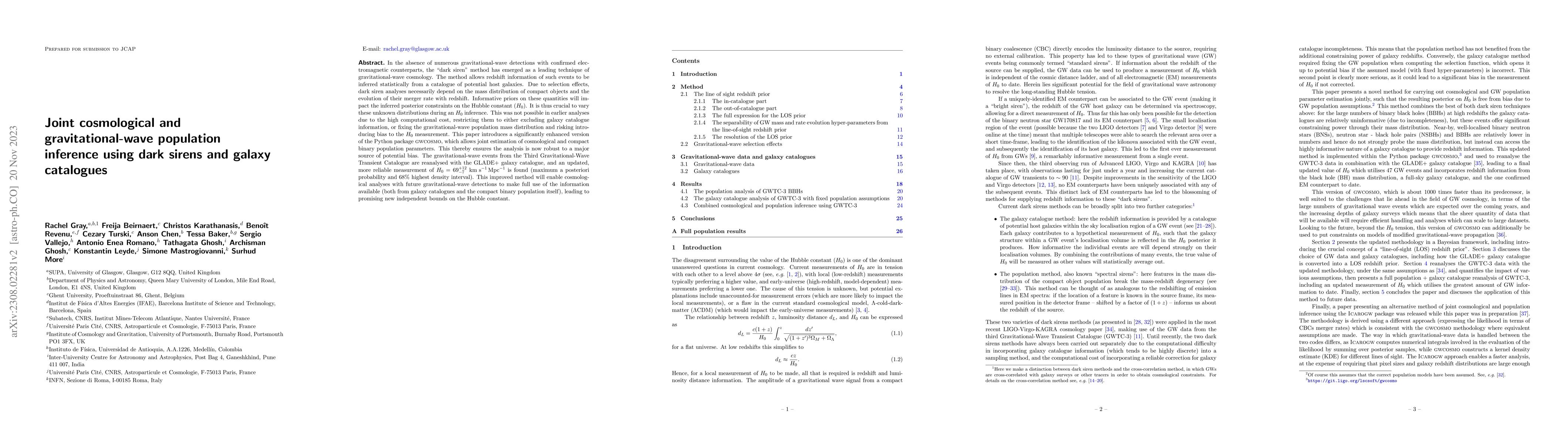 Thumbnail for Joint cosmological and gravitational-wave population inference using
  dark sirens and galaxy catalogues