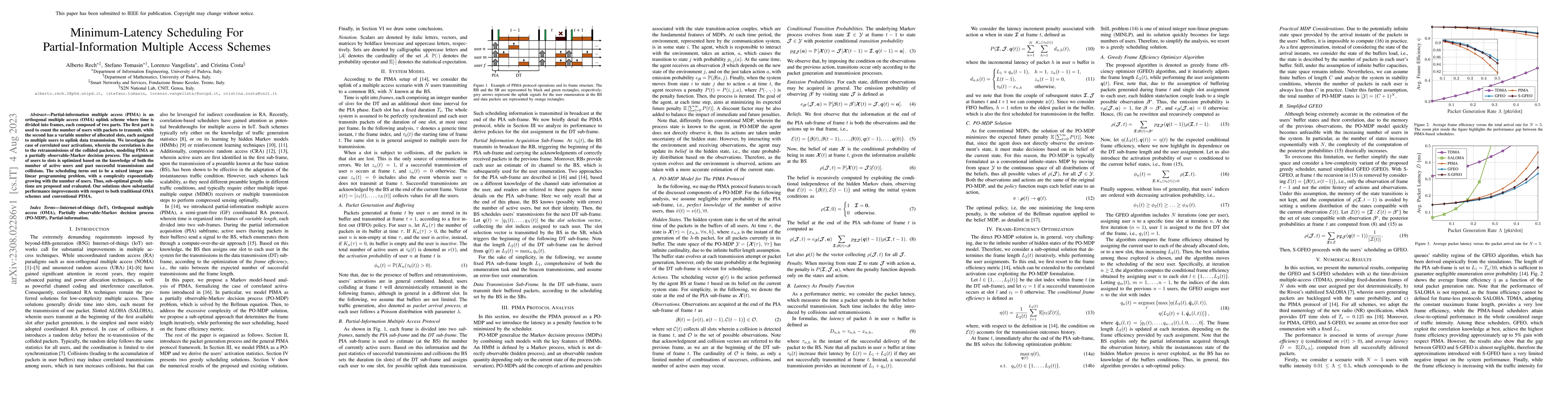 Thumbnail for Minimum-Latency Scheduling For Partial-Information Multiple Access
  Schemes