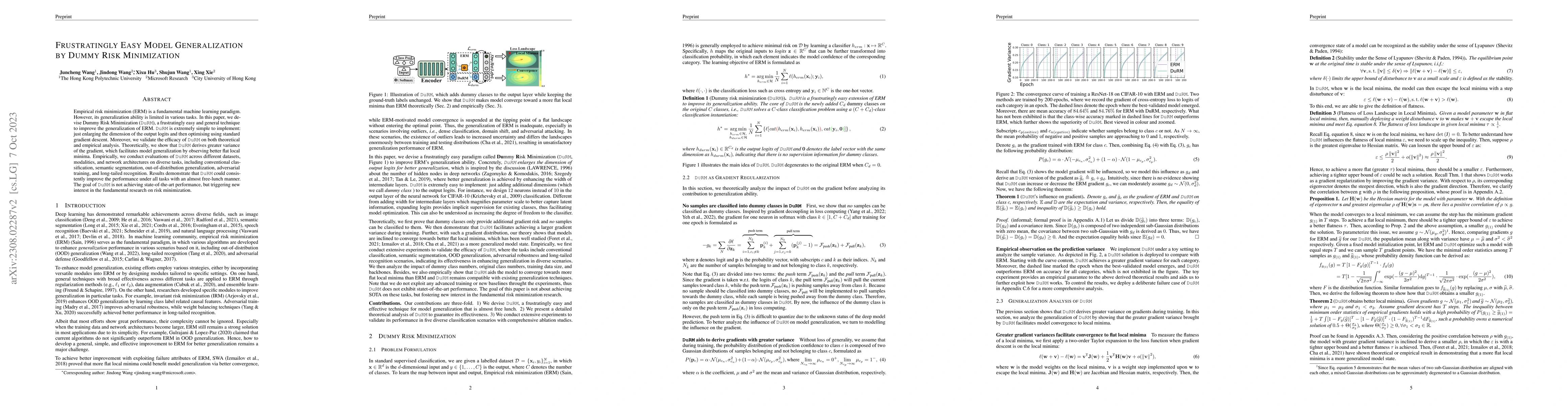 Thumbnail for Frustratingly Easy Model Generalization by Dummy Risk Minimization