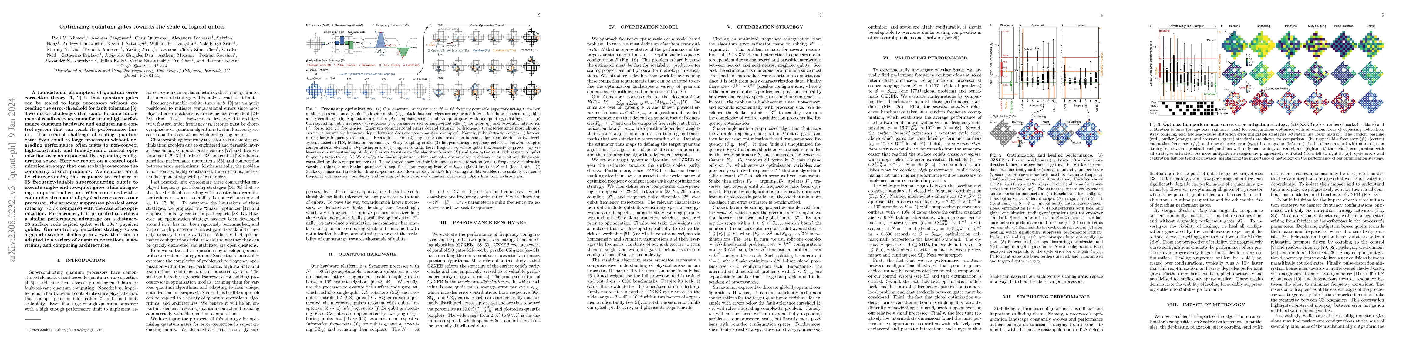 Thumbnail for Optimizing quantum gates towards the scale of logical qubits