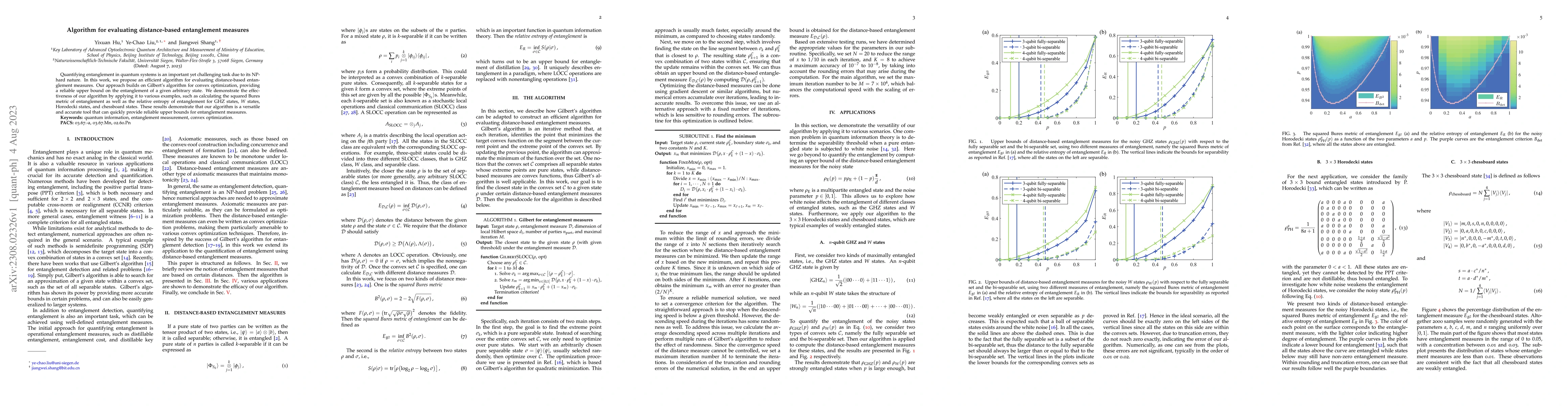 Thumbnail for Algorithm for evaluating distance-based entanglement measures