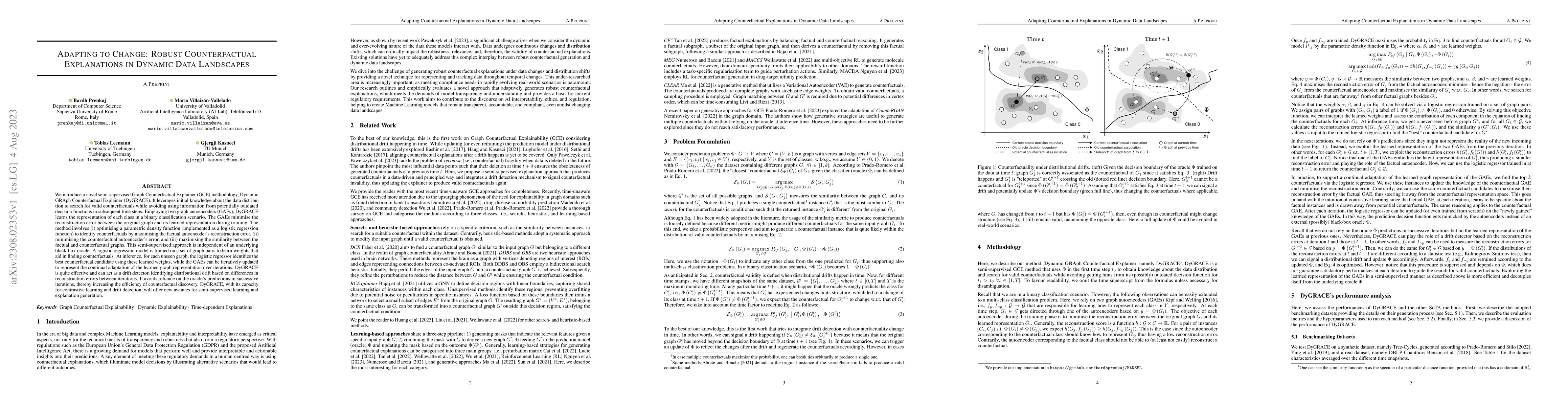 Thumbnail for Adapting to Change: Robust Counterfactual Explanations in Dynamic Data
  Landscapes