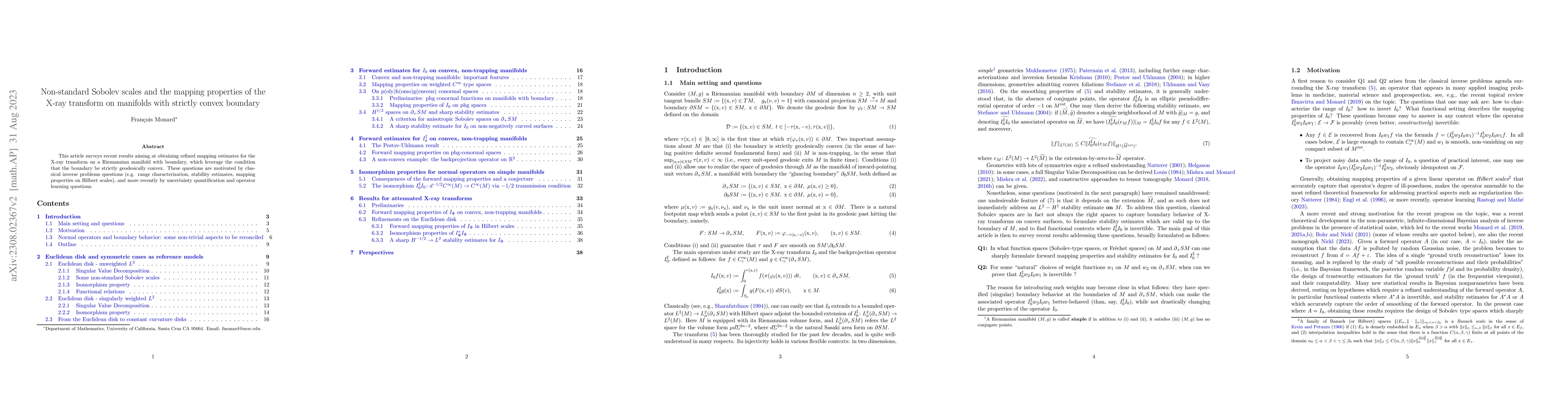 Thumbnail for Non-standard Sobolev scales and the mapping properties of the X-ray
  transform on manifolds with strictly convex boundary