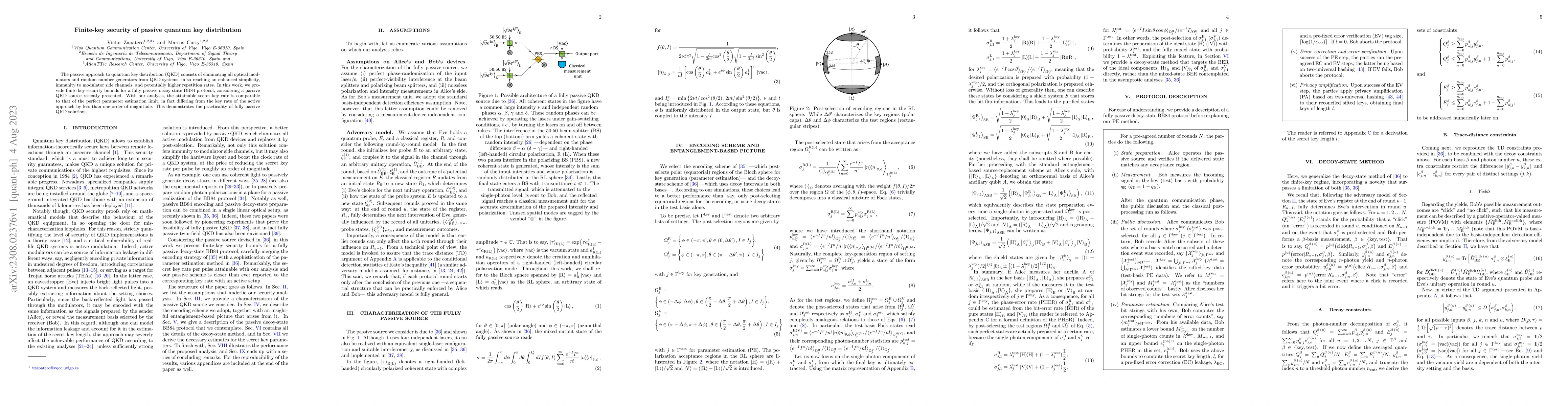 Thumbnail for Finite-key security of passive quantum key distribution