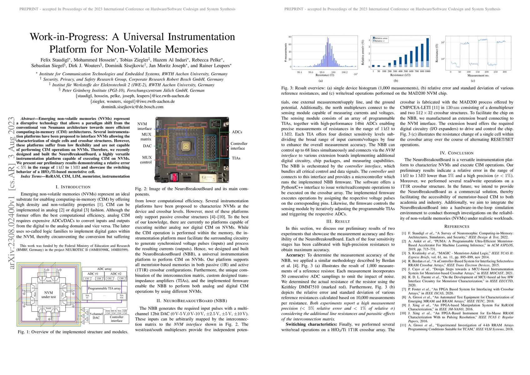 Thumbnail for Work-in-Progress: A Universal Instrumentation Platform for Non-Volatile
  Memories