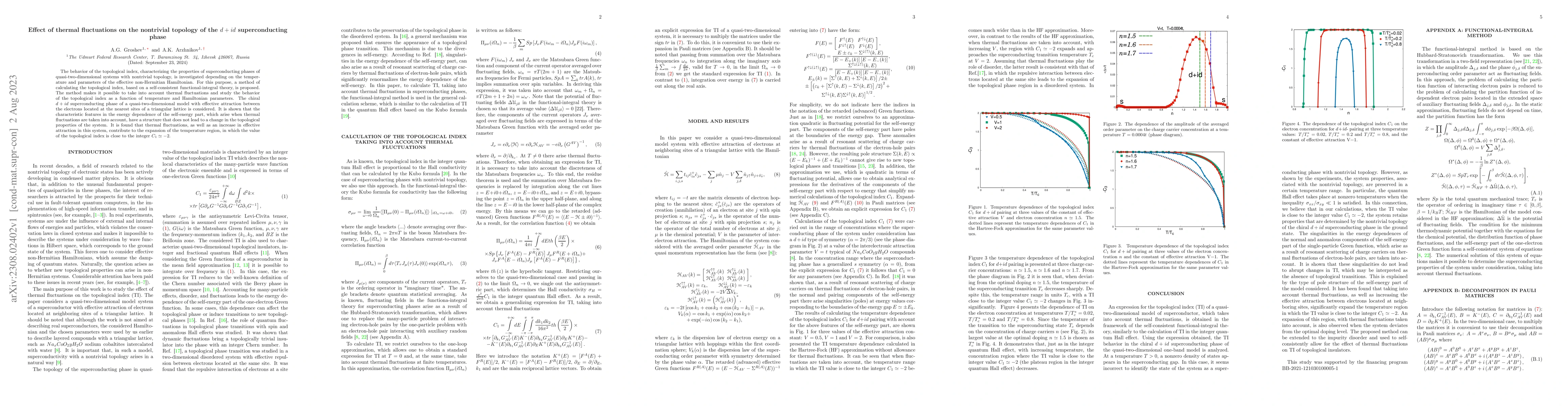 Thumbnail for Effect of thermal fuctuations on the nontrivial topology of the d+id
  superconducting phase