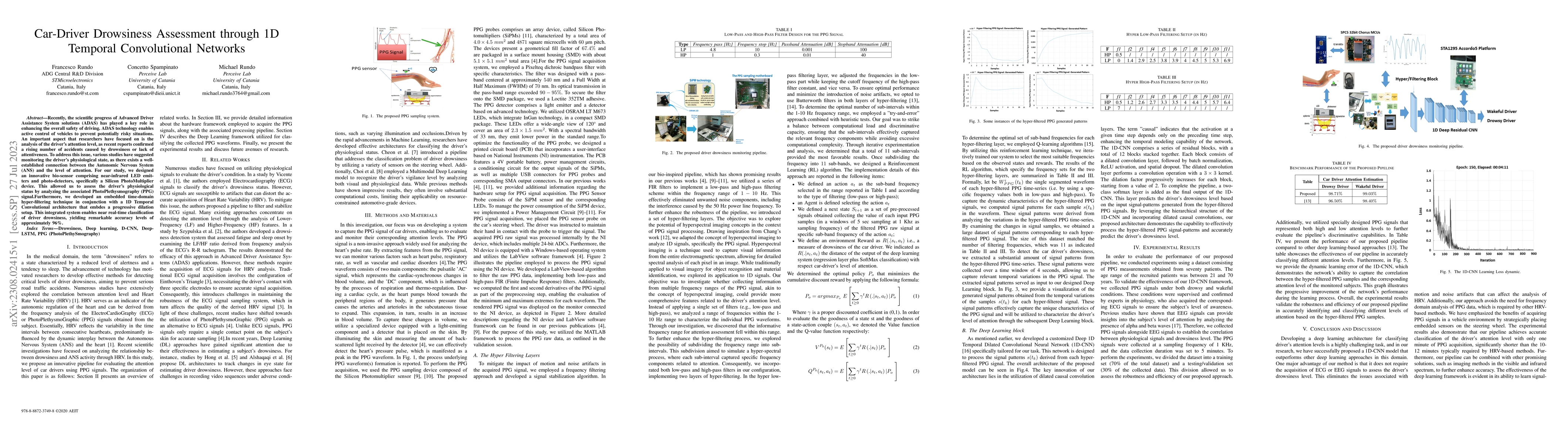Thumbnail for Car-Driver Drowsiness Assessment through 1D Temporal Convolutional
  Networks