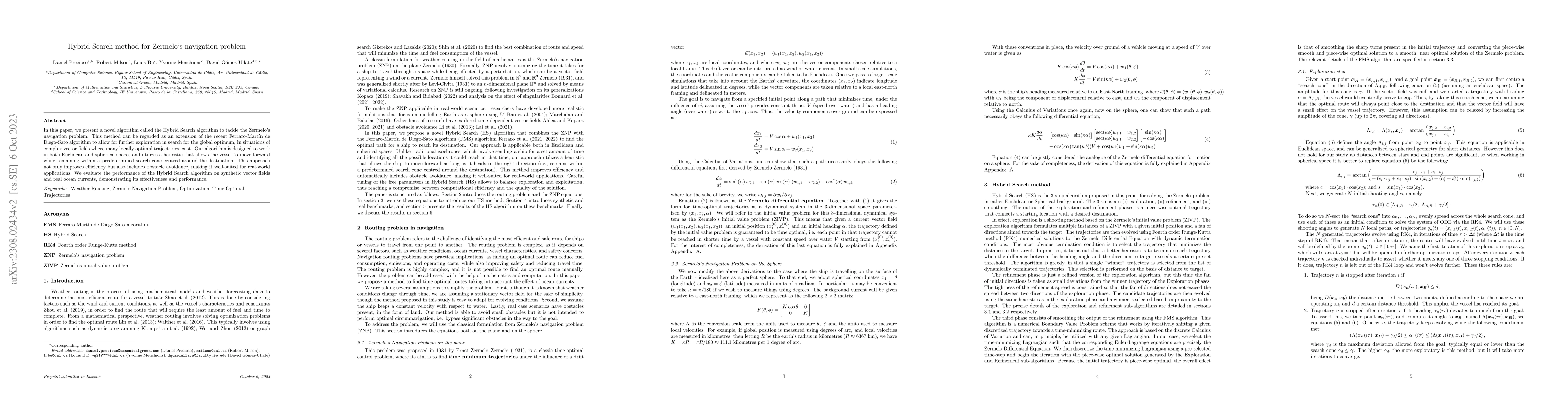 Thumbnail for Hybrid Search method for Zermelo's navigation problem