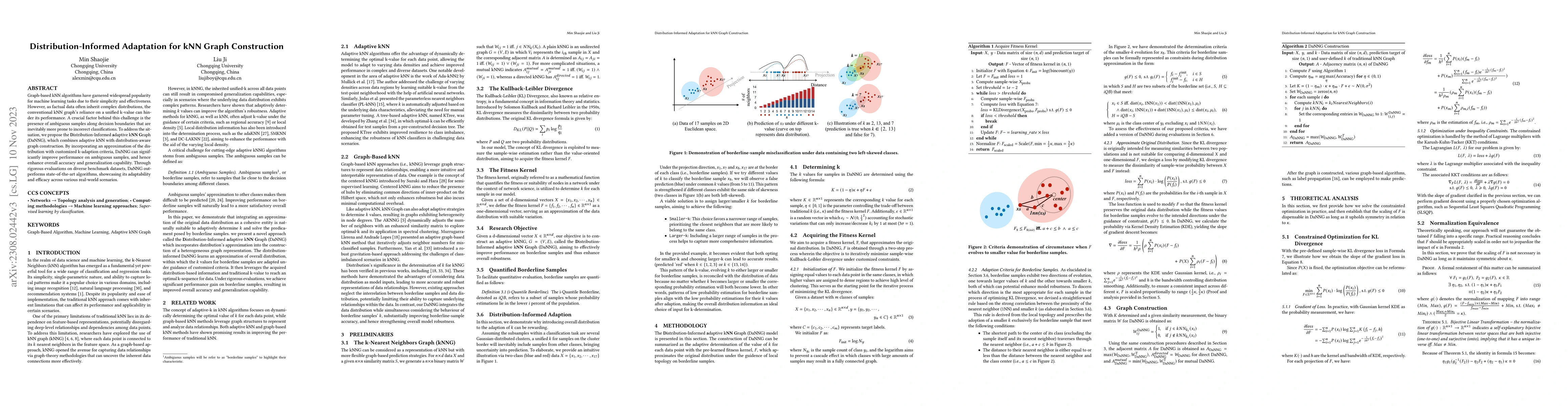 Thumbnail for Distribution-Informed Adaptation for kNN Graph Construction