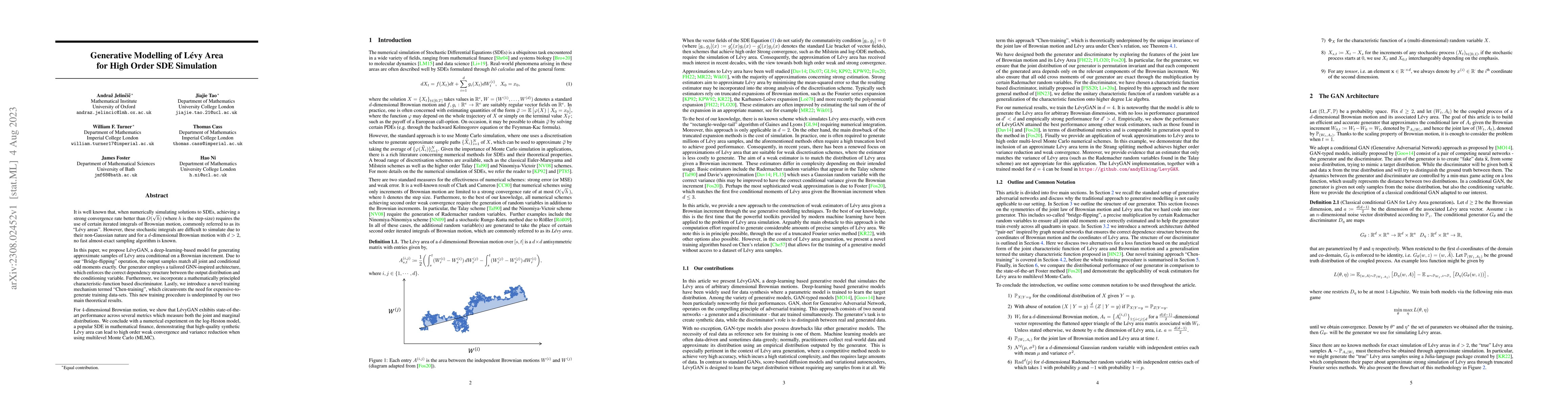Thumbnail for Generative Modelling of L\'{e}vy Area for High Order SDE Simulation