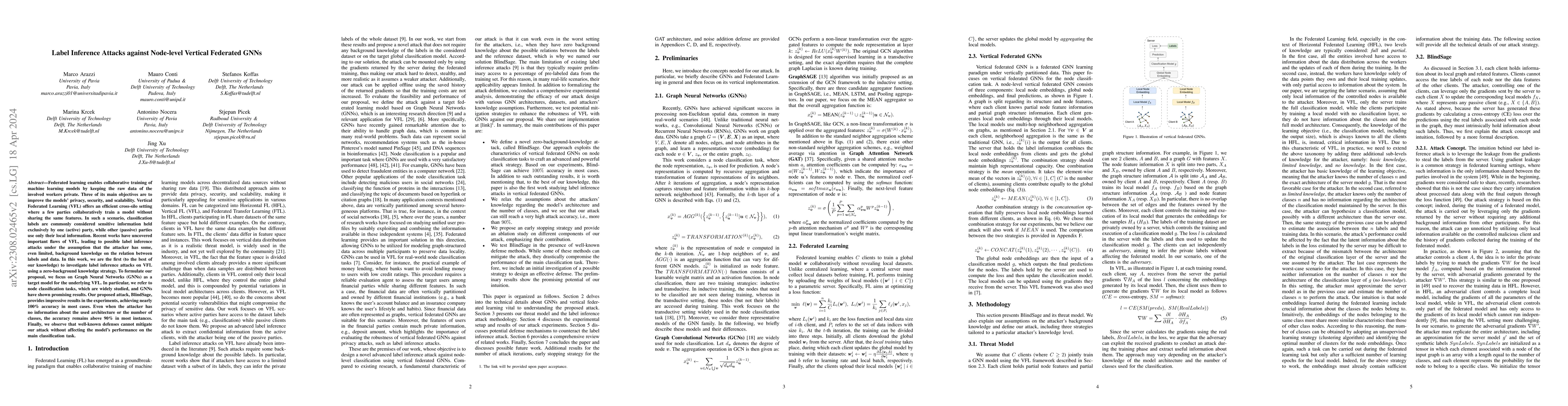 Thumbnail for Label Inference Attacks against Node-level Vertical Federated GNNs