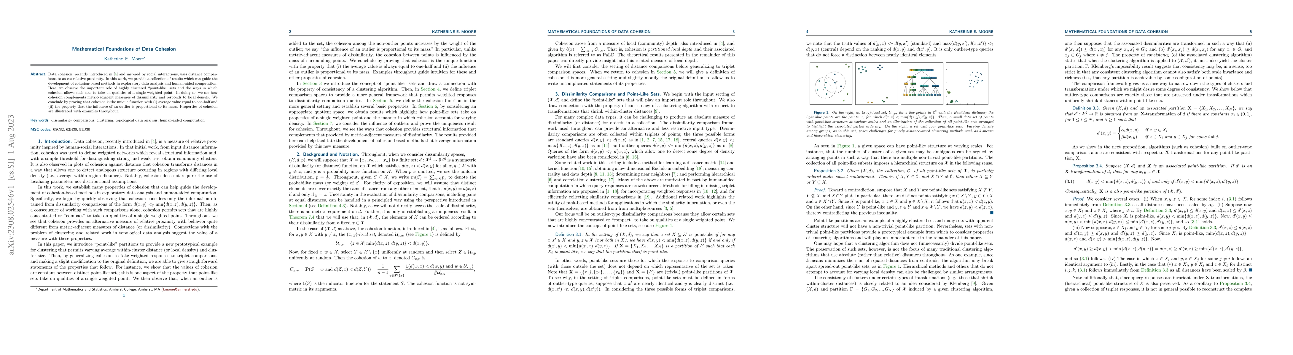 Thumbnail for Mathematical Foundations of Data Cohesion