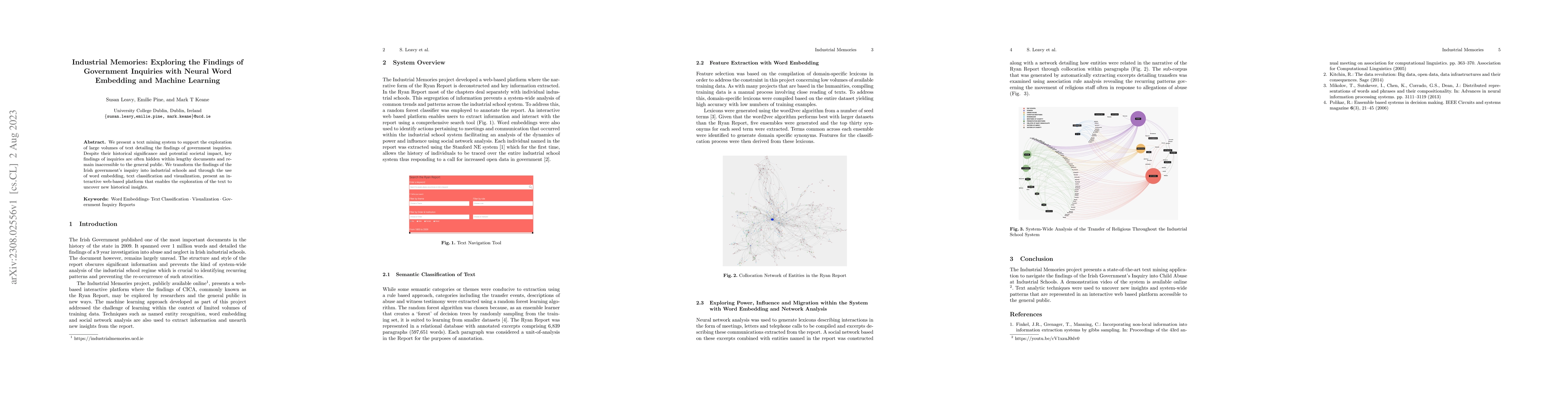 Thumbnail for Industrial Memories: Exploring the Findings of Government Inquiries with
  Neural Word Embedding and Machine Learning