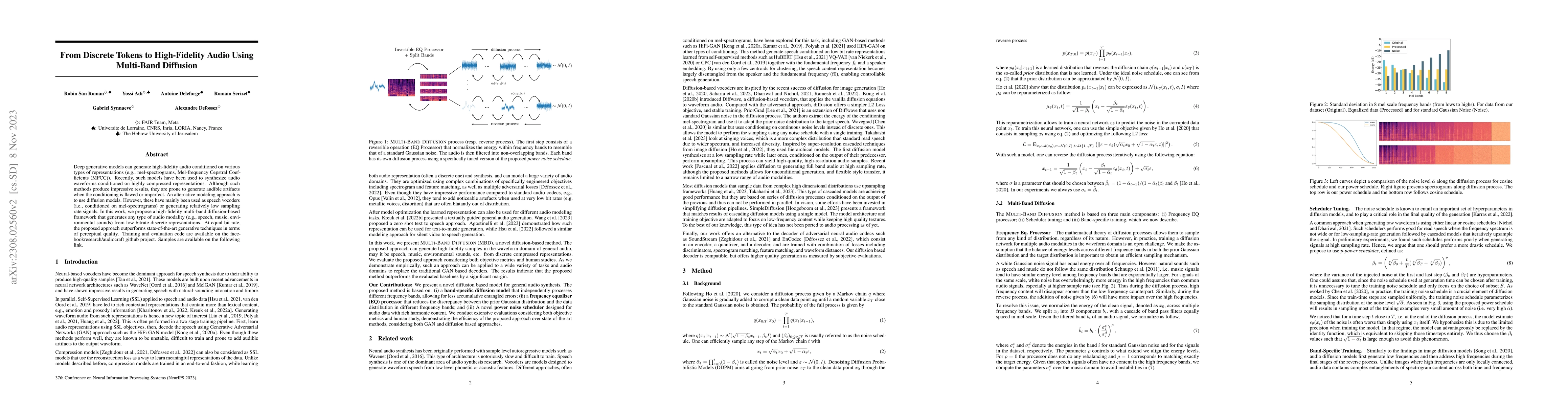 Thumbnail for From Discrete Tokens to High-Fidelity Audio Using Multi-Band Diffusion