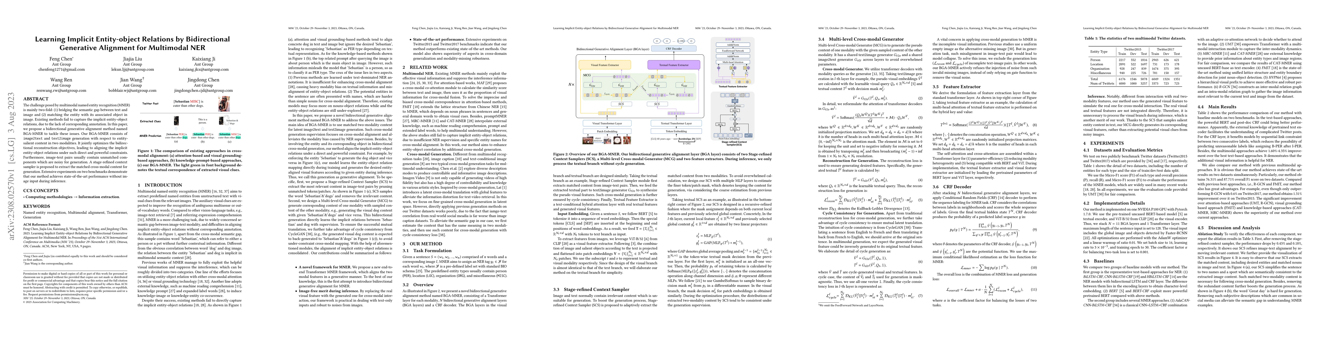 Thumbnail for Learning Implicit Entity-object Relations by Bidirectional Generative
  Alignment for Multimodal NER