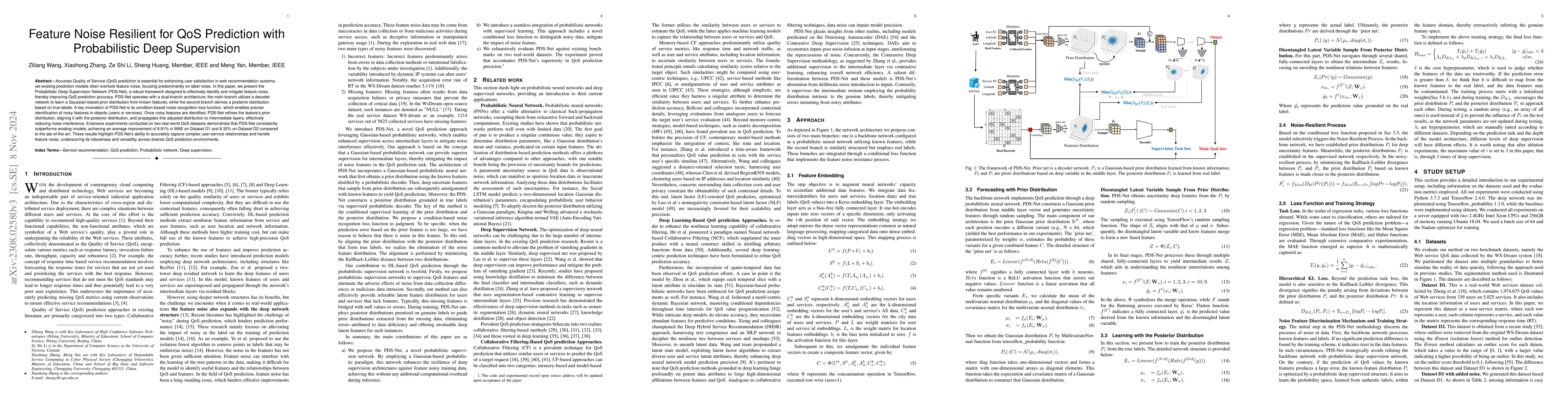 Thumbnail for Gaussian-based Probabilistic Deep Supervision Network for
  Noise-Resistant QoS Prediction