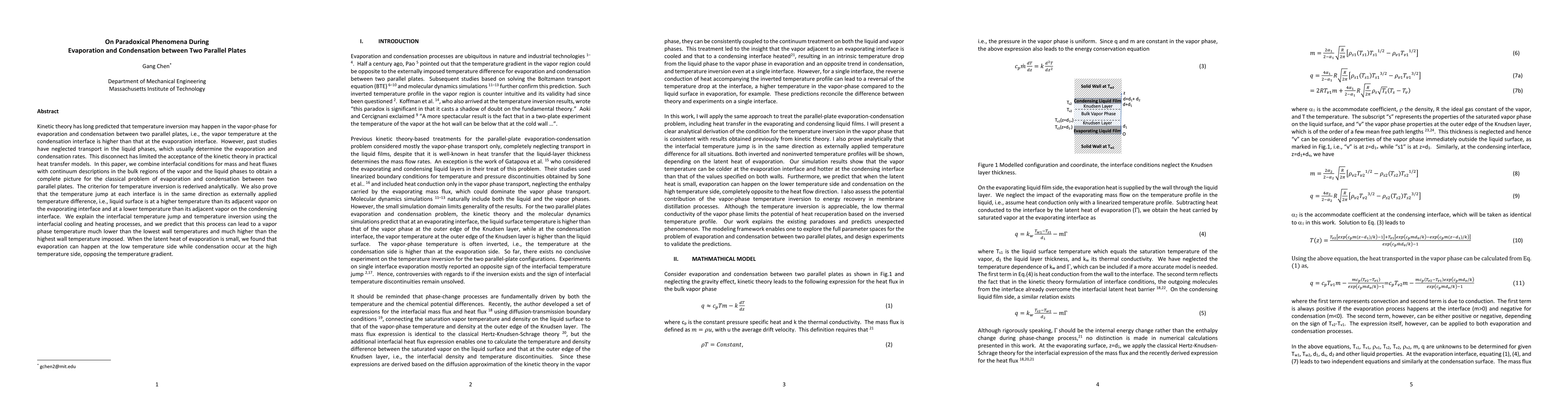 Thumbnail for On Paradoxical Phenomena During Evaporation and Condensation between Two
  Parallel Plates