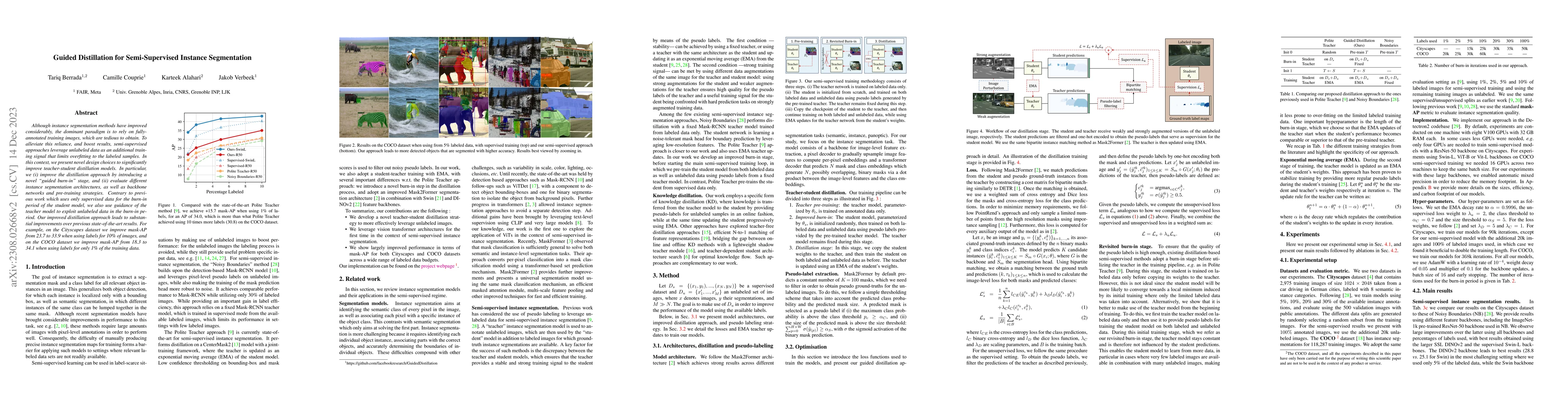 Thumbnail for Guided Distillation for Semi-Supervised Instance Segmentation