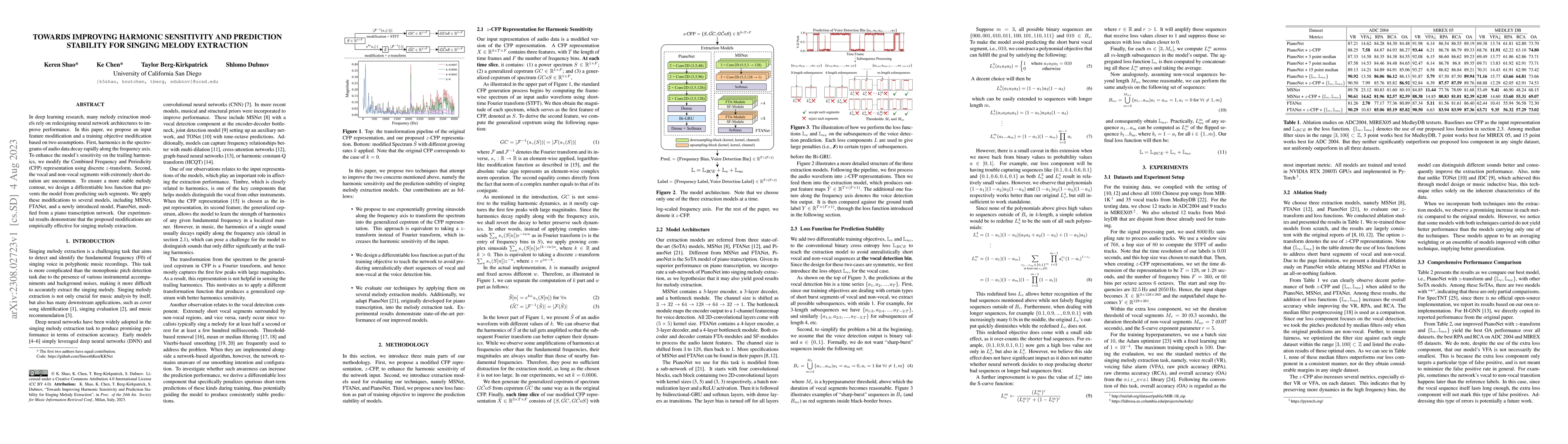 Thumbnail for Towards Improving Harmonic Sensitivity and Prediction Stability for
  Singing Melody Extraction