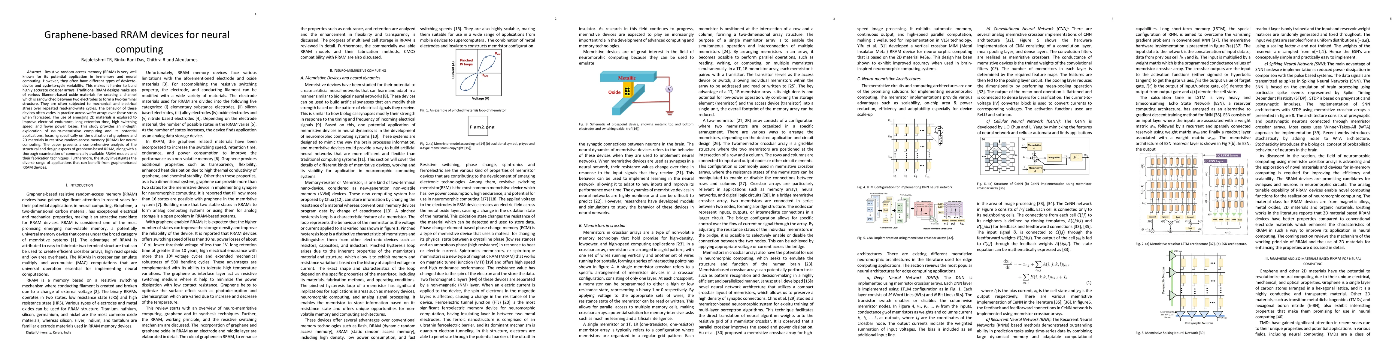 Thumbnail for Graphene-based RRAM devices for neural computing