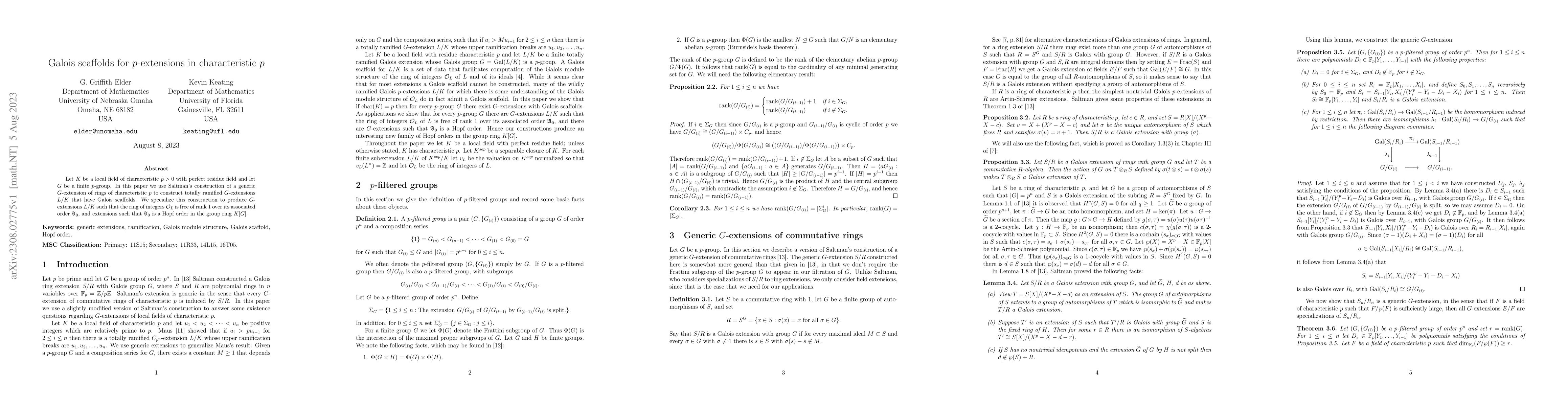 Thumbnail for Galois scaffolds for $p$-extensions in characteristic $p$