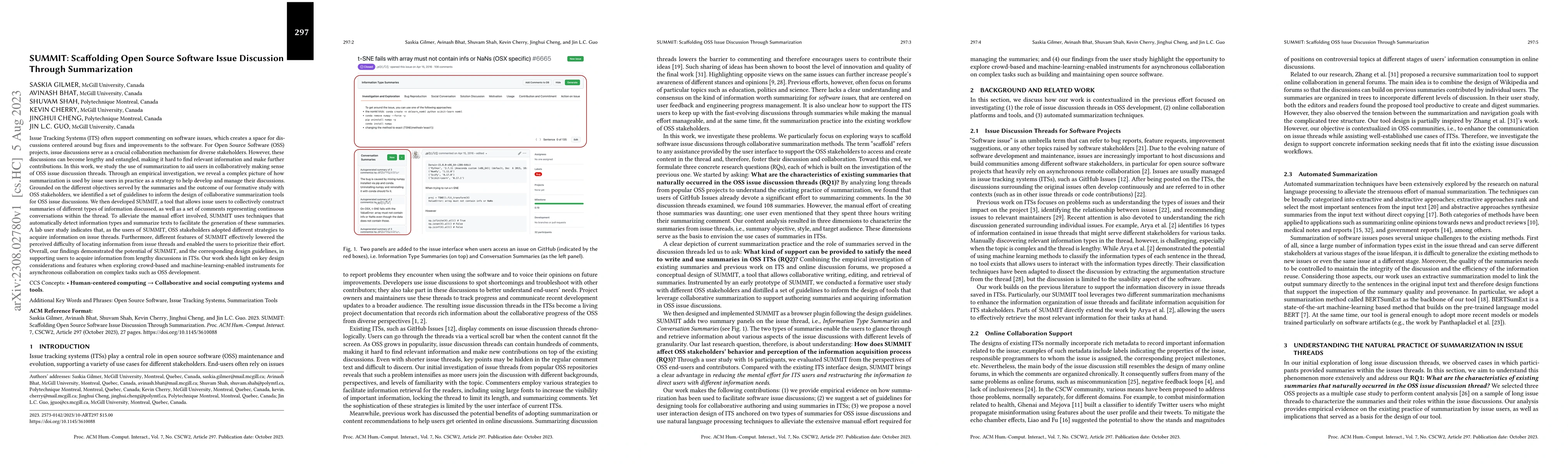 Thumbnail for SUMMIT: Scaffolding OSS Issue Discussion Through Summarization
