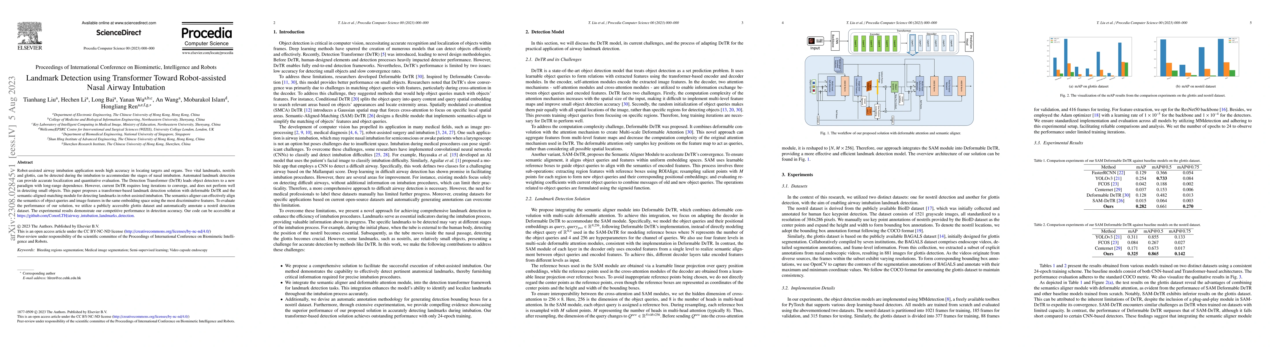 Thumbnail for Landmark Detection using Transformer Toward Robot-assisted Nasal Airway
  Intubation