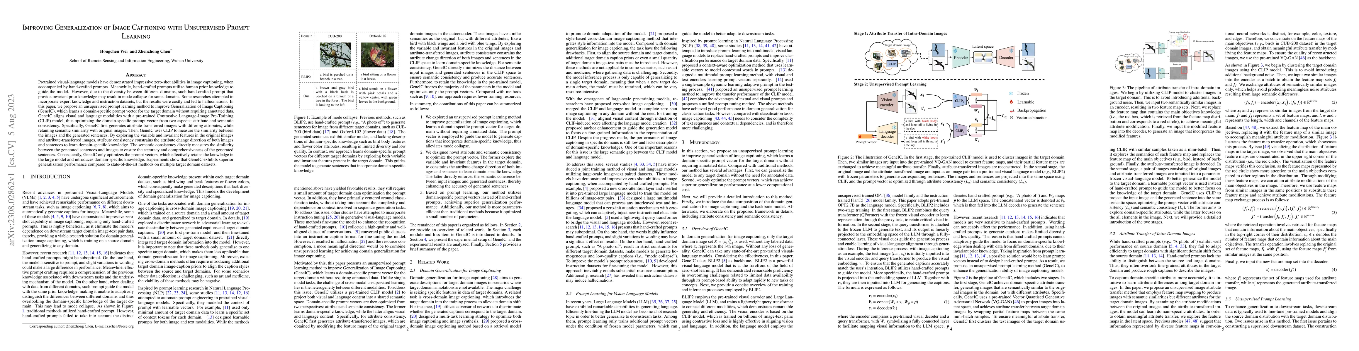 Thumbnail for Improving Generalization of Image Captioning with Unsupervised Prompt
  Learning
