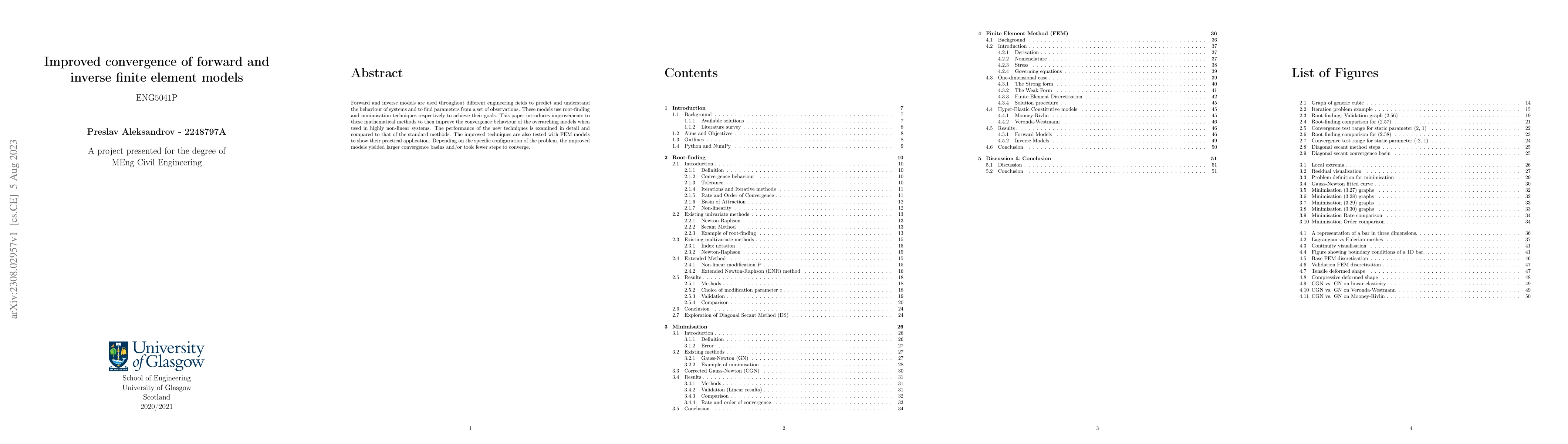 Thumbnail for Improved convergence of forward and inverse finite element models