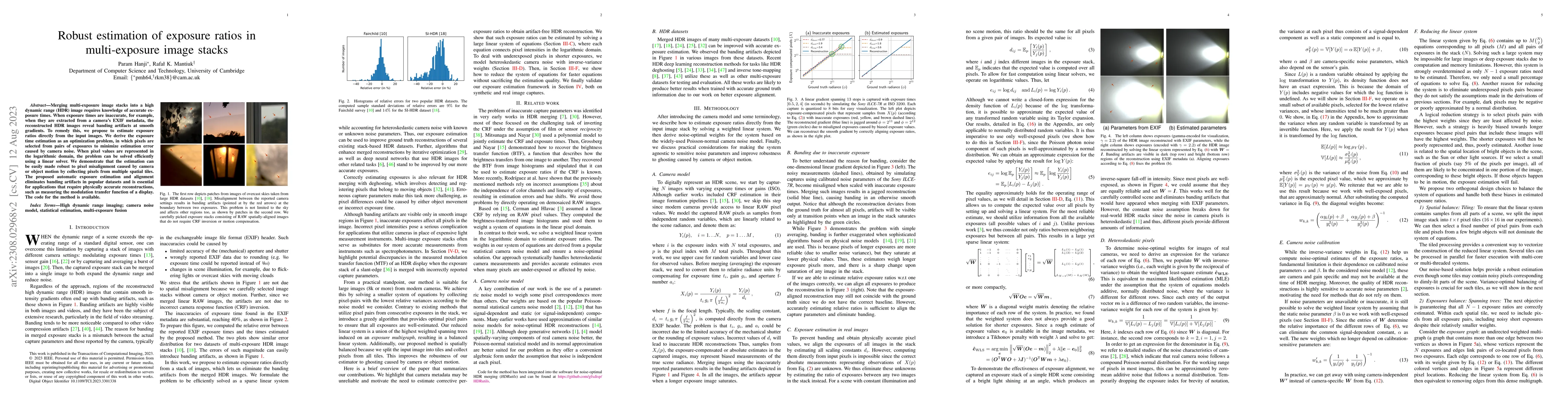 Thumbnail for Robust estimation of exposure ratios in multi-exposure image stacks