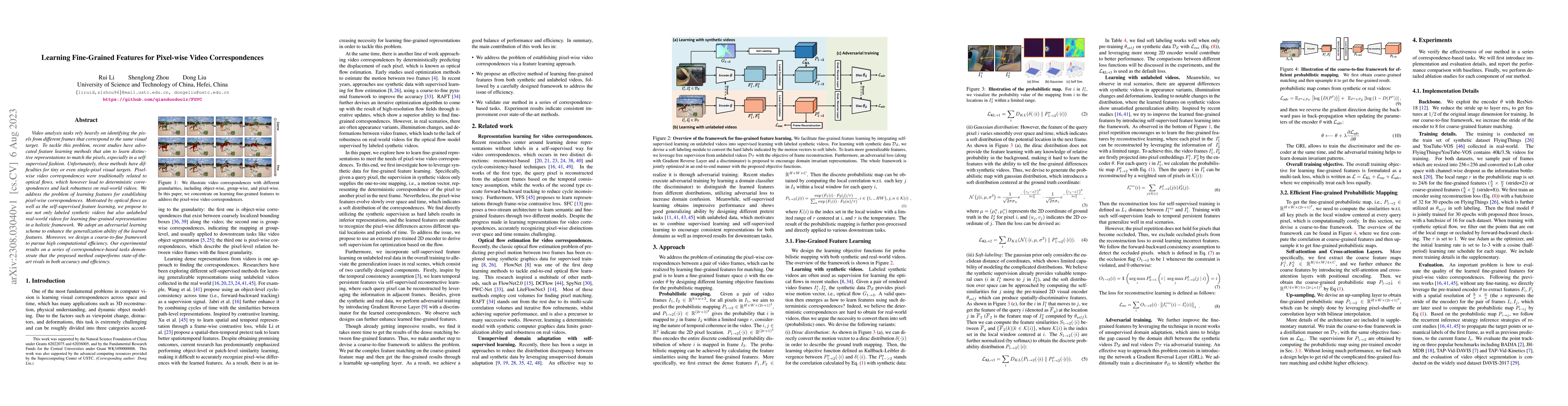 Thumbnail for Learning Fine-Grained Features for Pixel-wise Video Correspondences