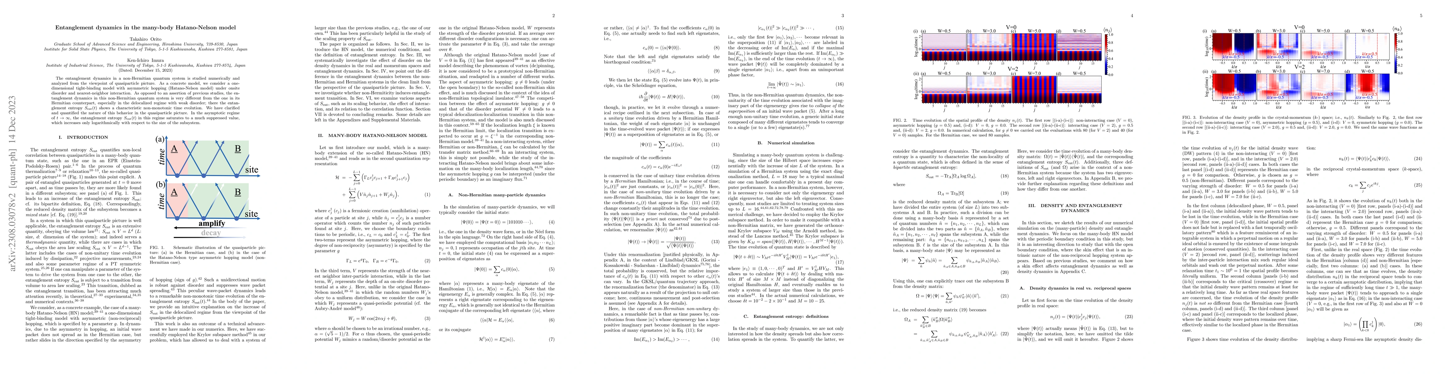 Thumbnail for Entanglement dynamics in the many-body Hatano-Nelson model