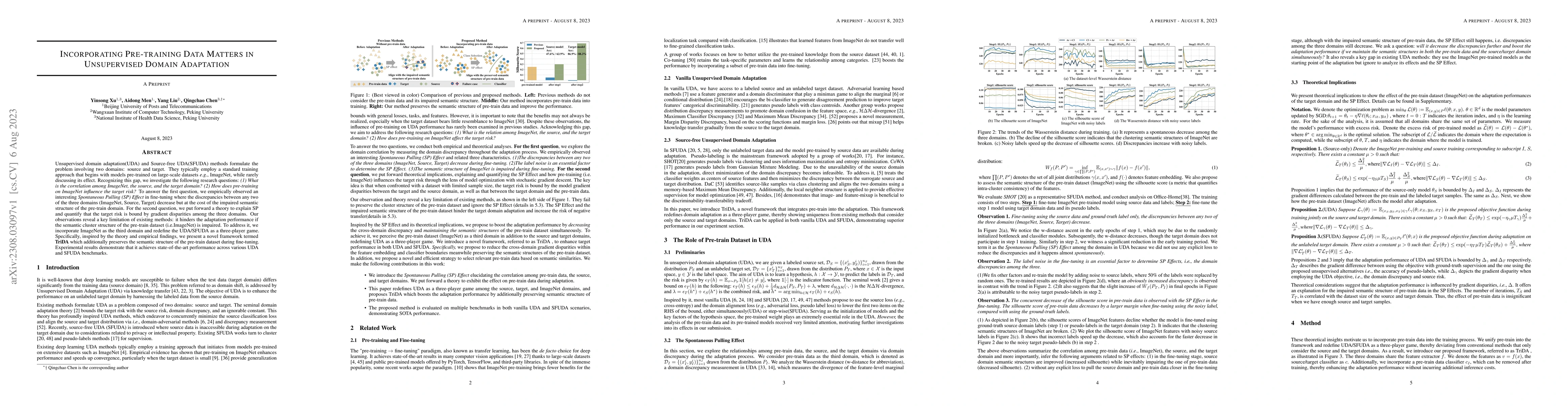 Thumbnail for Incorporating Pre-training Data Matters in Unsupervised Domain
  Adaptation