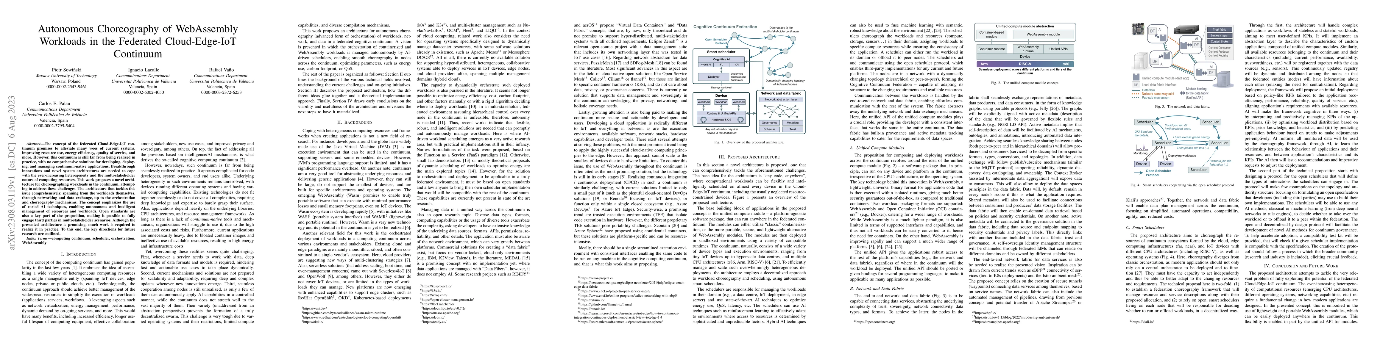 Thumbnail for Autonomous Choreography of WebAssembly Workloads in the Federated
  Cloud-Edge-IoT Continuum