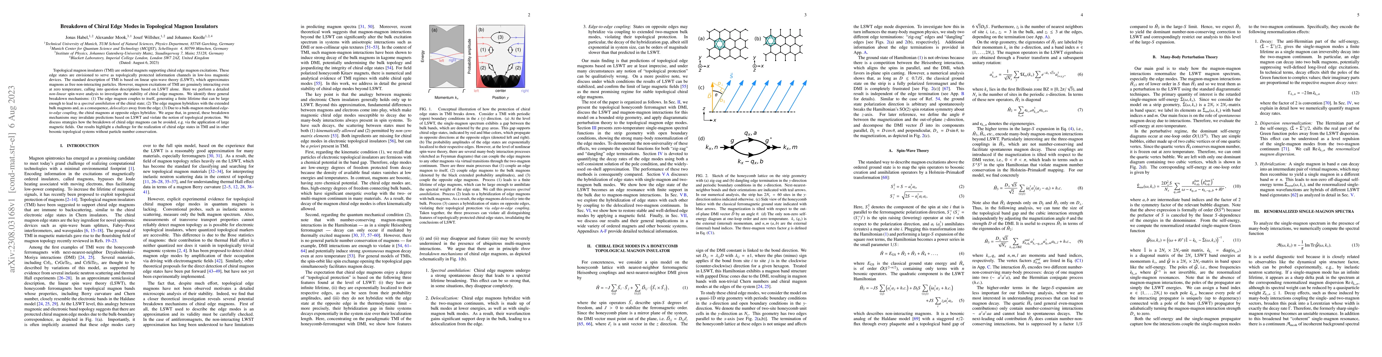 Thumbnail for Breakdown of Chiral Edge Modes in Topological Magnon Insulators