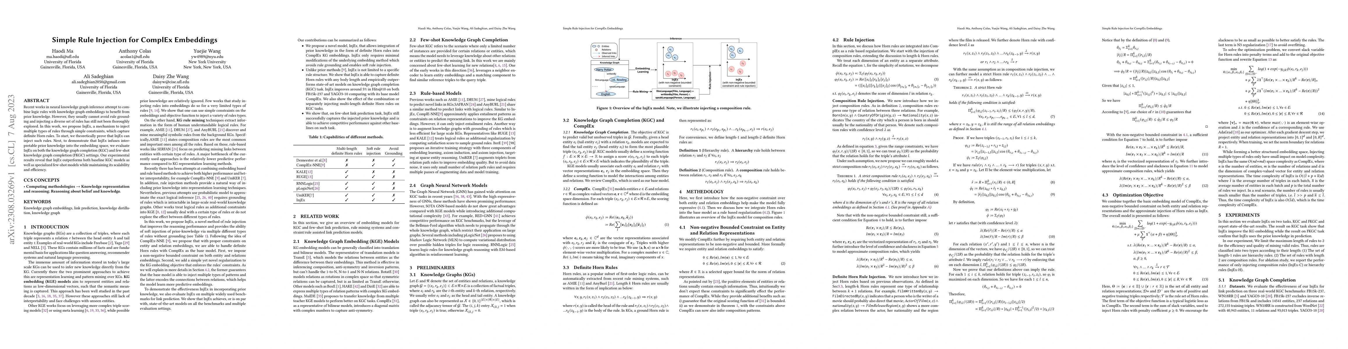 Thumbnail for Simple Rule Injection for ComplEx Embeddings