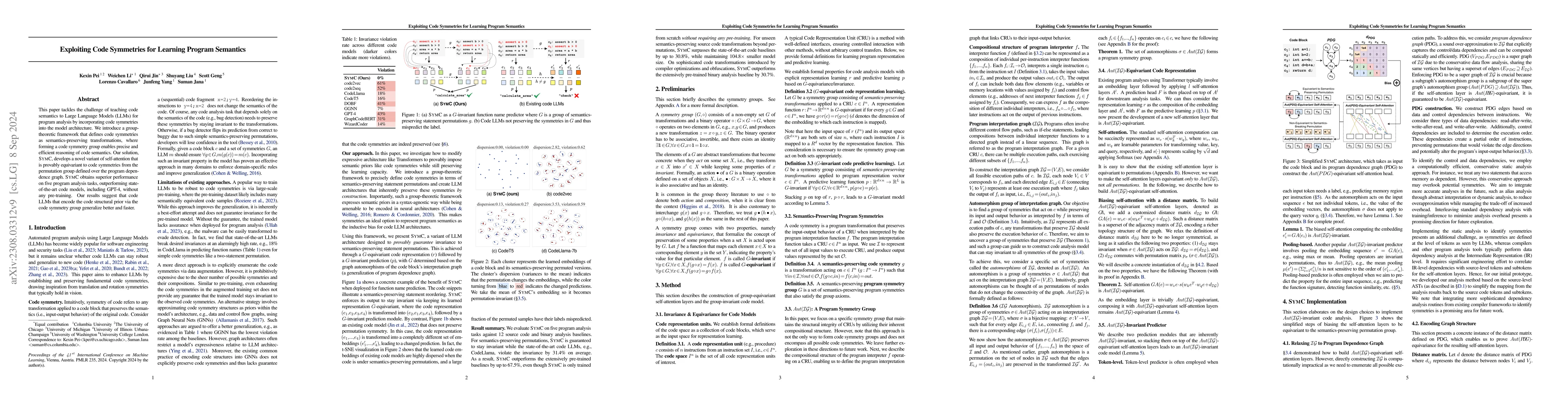 Thumbnail for Exploiting Code Symmetries for Learning Program Semantics