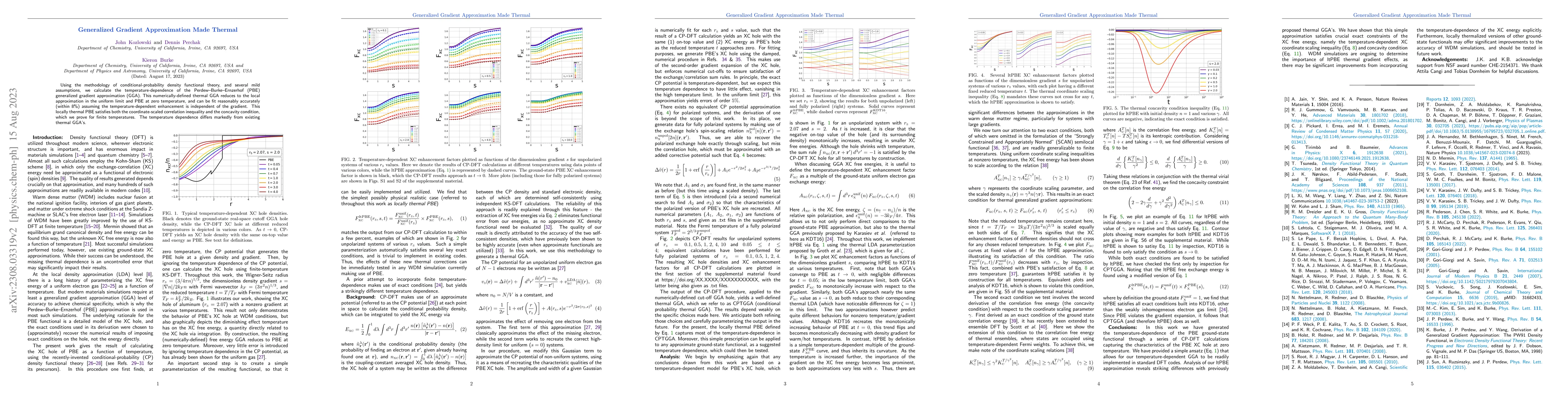 Thumbnail for Generalized Gradient Approximation Made Thermal
