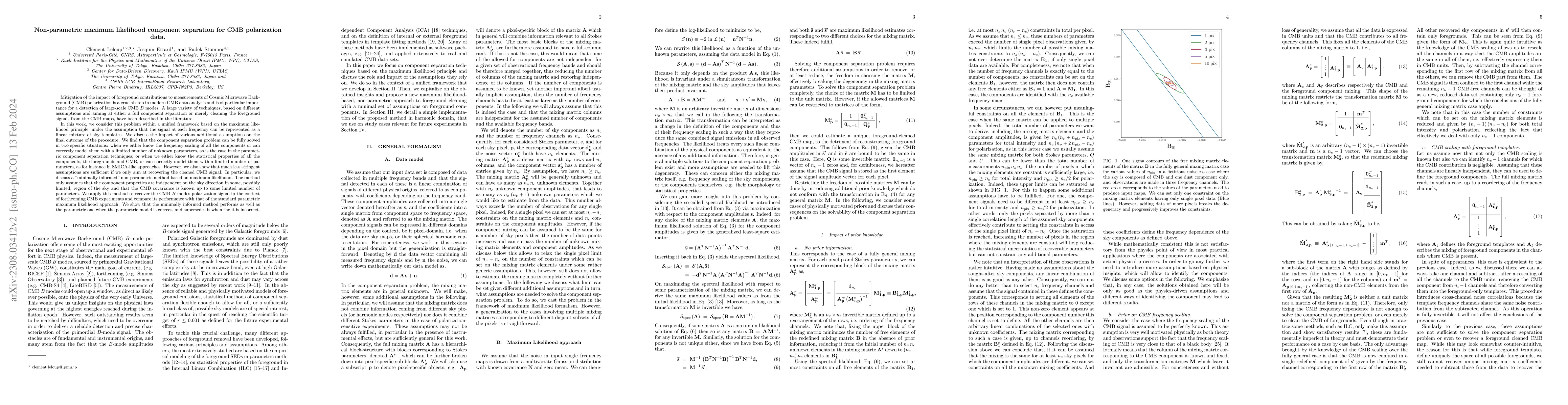 Thumbnail for Non-parametric maximum likelihood component separation for CMB
  polarization data