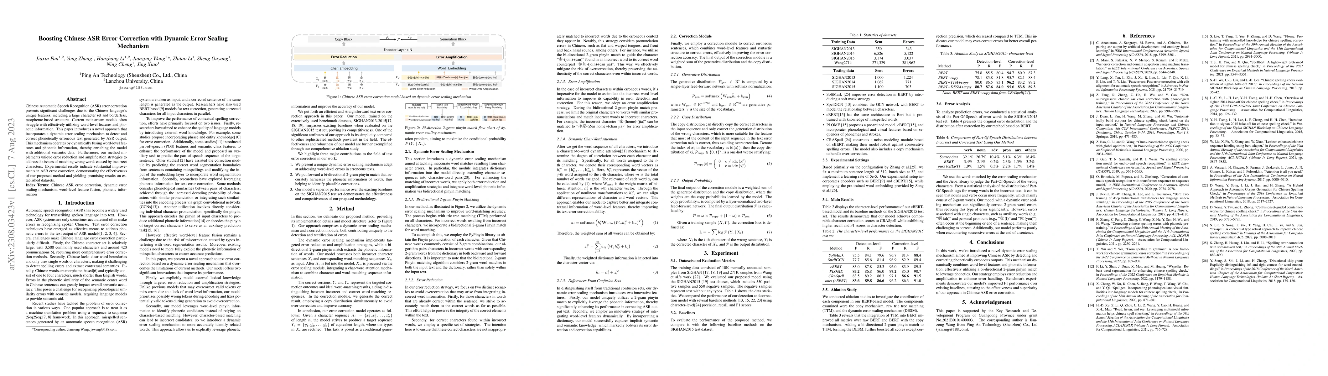 Thumbnail for Boosting Chinese ASR Error Correction with Dynamic Error Scaling
  Mechanism