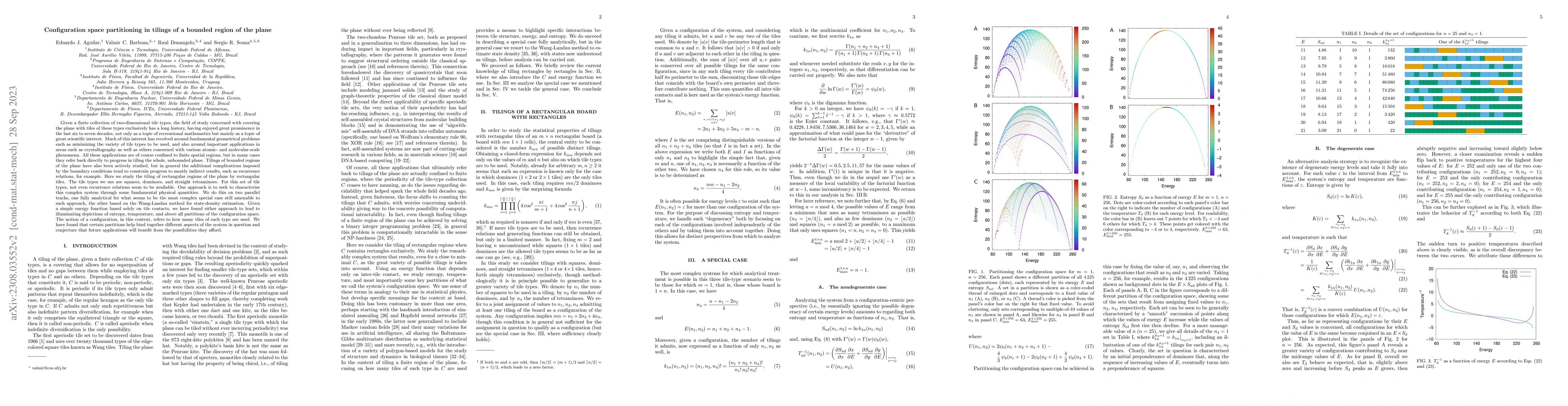 Thumbnail for Configuration space partitioning in tilings of a bounded region of the
  plane
